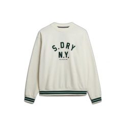 Bluza damska Superdry Country Club Applique. Białe bluzy damskie Superdry, bez wzorów, eleganckie, bez ramiączek, bez kaptura. Za 325.75 zł.