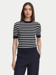 Tommy Hilfiger Sweter WW0WW49705 Granatowy Slim Fit. Niebieskie swetry nierozpinane damskie Tommy Hilfiger, xs, bez wzorów, z syntetyku, bez kołnierzyka, bez ramiączek. Za 369.99 zł.