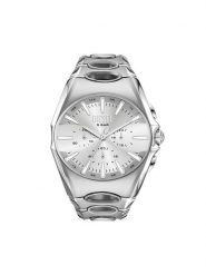 Diesel Zegarek D-Curve Chronograph DZ4694 Srebrny. Szare, analogowe zegarki męskie Diesel, bez wzorów, srebrne. Za 1,379.00 zł.