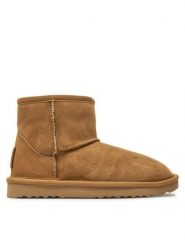 Mjuka Śniegowce Kellers NKELL201G Brązowy. Brązowe śniegowce damskie Mjuka, ze skóry, bez zapięcia. Za 449.99 zł.