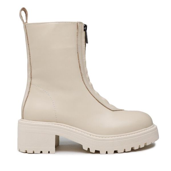 Botki Badura. Brązowe botki damskie Badura, bez wzorów, bez obcasa, na płaskiej podeszwie, bez zapięcia. Za 399.99 zł.