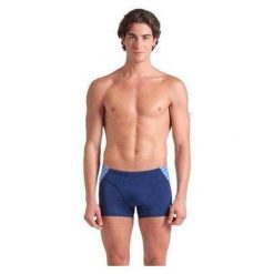 Bokserki Arena Monogram. Niebieskie bokserki męskie ARENA, bez wzorów. Za 169.99 zł.