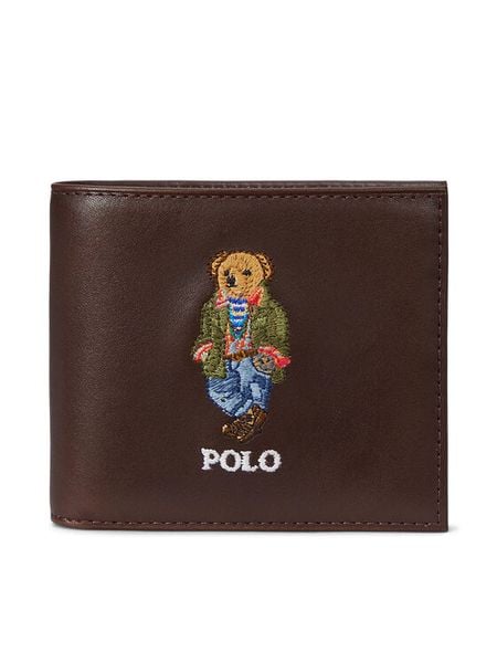 Polo Ralph Lauren Portfel 405964516001 Brązowy. Brązowe portfele męskie Polo Ralph Lauren, bez wzorów, ze skóry. Za 639.99 zł.