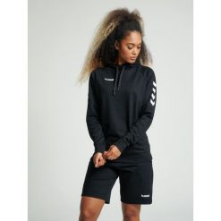 Bluza sportowa z kapturem damska Hummel Go Cotton Hoodie Woman. Czarne bluzy damskie Hummel, m, bez wzorów, sportowe, bez ramiączek, z kapturem. Za 212.90 zł.