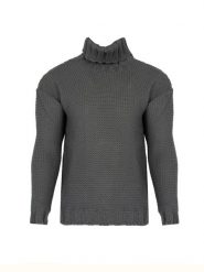 La Haine Inside Us Sweter | LM278 | Mężczyzna | Szary. Szare swetry męskie La Haine Inside Us, m, bez wzorów, z poliesteru, eleganckie, bez kołnierzyka, bez ramiączek. W wyprzedaży za 479.00 zł.