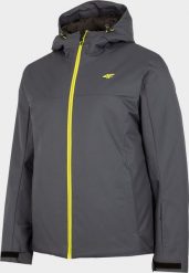 Kurtka narciarska męska 4f H4Z22-KUMN001 Szara r. XL. Szare kurtki sportowe męskie 4F, m, bez wzorów, bez kaptura, narciarskie. Za 55.98 zł.