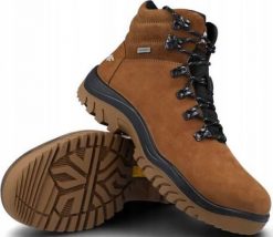 BUTY MĘSKIE 4F ZIMOWE TREKKING OBMH255 CIEPŁE. Buty sportowe męskie 4F, na zimę, bez wzorów, bez obcasa, bez zapięcia. Za 349.99 zł.