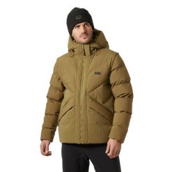 Kurtka puchowa Helly Hansen Village Modular Down. Brązowe kurtki męskie Helly Hansen, na zimę, m, bez wzorów, z puchu, bez kaptura. W wyprzedaży za 1,769.00 zł.