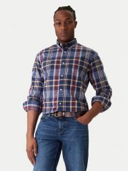 Gant Koszula 3250212 Granatowy Regular Fit. Niebieskie koszule męskie GANT, m, bez wzorów, z bawełny, bez kołnierzyka, bez ramiączek. Za 489.99 zł.