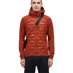 Kurtka Peak Performance M Helium Down Hybrid Hood Jacket Spiced - L. Brązowe kurtki męskie Peak Performance, l, bez wzorów, sportowe, bez kaptura. W wyprzedaży za 1,189.00 zł.