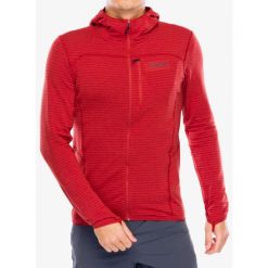 Bluza z kapturem męska Rab Ascendor Light Hoody. Czerwone bluzy męskie RAB, na zimę, m, bez wzorów, sportowe, bez ramiączek, z kapturem. Za 314.99 zł.
