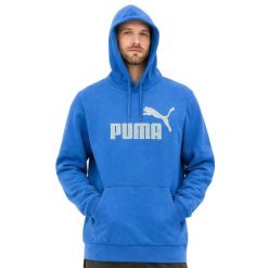 Bluza sportowa kangurka z kapturem męska Puma Hoodle II. Niebieskie bluzy sportowe męskie Puma, m, bez wzorów, z kapturem. Za 119.00 zł.