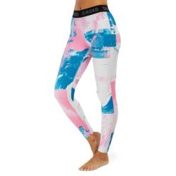 Damskie legginsy termoaktywne Sporty zimowe Siroko Sakura. Czerwone legginsy damskie SIROKO, bez wzorów, z elastanu. Za 84.00 zł.