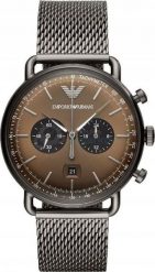Zegarek Emporio Armani ZEGAREK MĘSKI EMPORIO ARMANI AR11141 - AVIATOR (zx144a). Zegarki męskie Emporio Armani, bez wzorów. Za 492.00 zł.