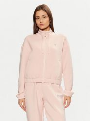 Guess Bluza V4BQ14 K7UW2 Różowy Regular Fit. Czerwone bluzy damskie Guess, xs, z aplikacjami, z wiskozy, bez ramiączek, bez kaptura. Za 209.99 zł.