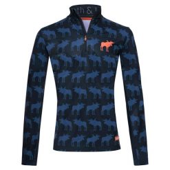 Bluza narciarska Męska Gareth & Lucas Eighty. Niebieskie bluzy sportowe męskie GARETH & LUCAS, na zimę, l, bez wzorów, z elastanu, bez kaptura, narciarskie. Za 229.99 zł.