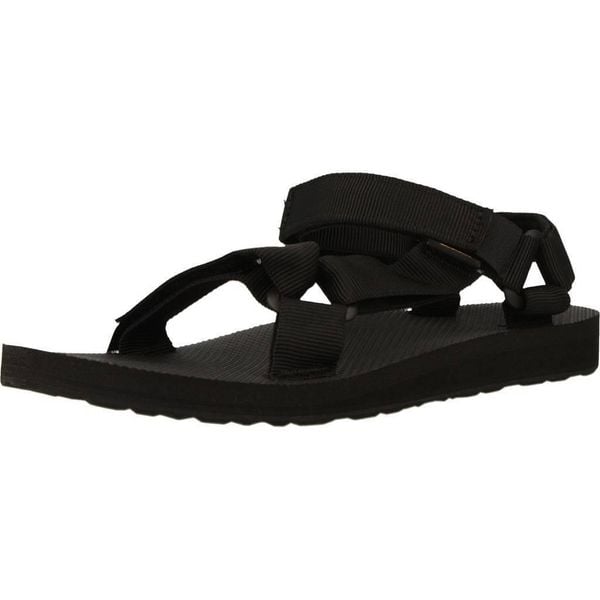 Sandały TEVA SANDALIA W ORIGINAL UNIVE Czarny. Czarne sandały damskie Teva, bez wzorów, z materiału, bez obcasa, bez zapięcia. Za 275.00 zł.