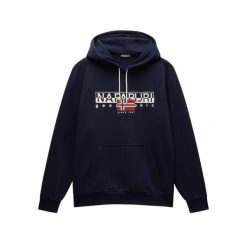 Bluza Napapijri B-Aylmer H. Niebieskie bluzy męskie Napapijri, na zimę, m, bez wzorów, bez ramiączek, bez kaptura. Za 418.05 zł.