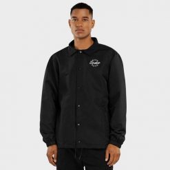 Kurtka sportowa męska coach Surf SIROKO Black Moon. Białe kurtki sportowe męskie SIROKO, l, bez wzorów, bez kaptura. W wyprzedaży za 182.95 zł.