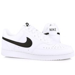 Buty męskie sportowe do chodzenia Nike COURT VISION LO NN. Białe buty sportowe męskie Nike, bez wzorów, bez zapięcia, do koszykówki, Nike Court. Za 369.99 zł.