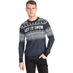 Jack & Jones Jingle Sweter Niebieski. Niebieskie swetry męskie Jack & Jones, l, bez wzorów, z materiału, bez kołnierzyka, bez ramiączek. Za 131.95 zł.