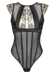 Hunkemöller Body Anouk 301026 Czarny. Czarne body Hunkemöller, bez wzorów, z syntetyku. Za 179.99 zł.