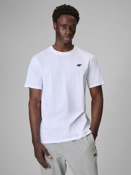 4F T-shirt regular gładki męski (3-pack) - biały S. Białe t-shirty męskie 4F, m, bez wzorów, z bawełny, bez kołnierzyka, bez ramiączek. Za 129.99 zł.