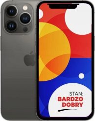 Smartfon poleasingowy Apple iPhone 13 Pro Max 5G 6/256GB Dual SIM Grafitowy. Szare smartfony Apple. Za 2,999.00 zł.