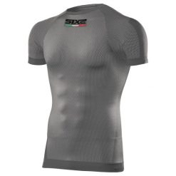 Podkoszulek rowerowy TS1. Szare koszulki sportowe damskie SIXS, s, bez wzorów, ze skóry, bez ramiączek, rowerowe. Za 255.10 zł.