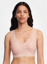 Chantelle Biustonosz top Soft Stretch C11D10 Różowy. Czerwone topy damskie Chantelle, xl, bez wzorów, z syntetyku, bez kołnierzyka, bez ramiączek. Za 139.99 zł.