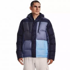 Kurtka męska Under Armour CGI Down Blocked Jacket. Niebieskie kurtki męskie Under Armour, m, bez wzorów, bez kaptura. Za 449.99 zł.