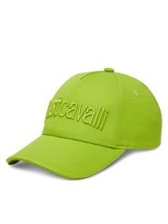 Just Cavalli Czapka z daszkiem 78RAZK30 ZG192 Zielony. Zielone czapki damskie Just Cavalli, bez wzorów, z bawełny. Za 129.99 zł.