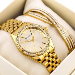 KOMPLET PREZENTOWY DAMSKI PAUL LORENS Zegarek + bransoletka (zg543d). Zegarki damskie Paul Lorens. Za 190.79 zł.