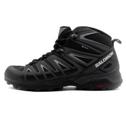 Buty trekkingowe męskie Salomon X Ultra Pioneer Mid Gtx Gore-tex. Czarne trekkingi męskie Salomon, z gore-texu, za kostkę, bez zapięcia. Za 683.00 zł.