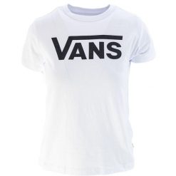 Koszulka sportowa damska Vans Flying V Crew. Białe koszulki sportowe damskie Vans, s, bez wzorów, z bawełny, bez ramiączek, trekkingowe. Za 218.00 zł.