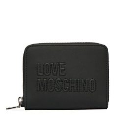 Portfel LOVE MOSCHINO. Czarne portfele damskie Love Moschino. Za 373.99 zł.