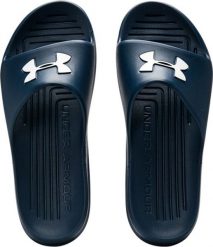 Under Armour Klapki Under Armour Core PTH SL 3021286 400 3021286 400 granatowy 45. Niebieskie klapki męskie Under Armour, bez wzorów, bez zapięcia. Za 104.19 zł.