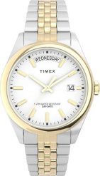 Zegarek Timex Zegarek Timex TW2V68500 Srebrny Damski Datownik. Szare zegarki damskie Timex, srebrne. Za 683.00 zł.