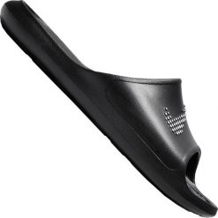 Nike Klapki męskie Victori One Slide 001 czarne r. 47.5. Czarne klapki męskie Nike, bez wzorów, bez zapięcia. Za 111.95 zł.