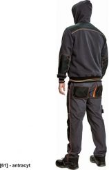 KNOXFIELD HOODIE - męska bluza z kapturem bawełna/poliester, wewnątrz nieszczotkowana tkanina frotte - antracyt 2XL. Bluzy męskie CERVA, m, bez wzorów, z bawełny, bez ramiączek, z kapturem. Za 239.62 zł.