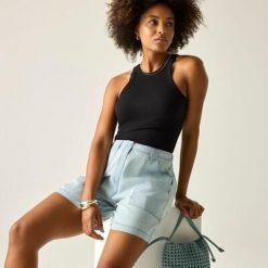 Damskie szorty Liza. Niebieskie szorty damskie Regatta, bez wzorów, z lyocellu, sportowe. Za 252.00 zł.