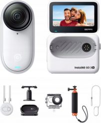 Kamera Insta360 Insta360 GO 3S Zestaw do Sportów Wodnych Kamera 4K 140 min pracy Bluetooth. Kamery sportowe INSTA360. Za 2,189.00 zł.