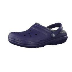 Sandały Dorosły Crocs Classic Lined Clog niebieski. Niebieskie sandały męskie Crocs, na lato, bez wzorów, z materiału, eleganckie, bez zapięcia. Za 231.99 zł.