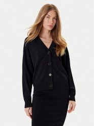 Marciano Guess Kardigan 5YGR13 5036Z Czarny Regular Fit. Czarne kardigany damskie Marciano Guess, m, z aplikacjami, z wiskozy, bez kołnierzyka. Za 549.99 zł.