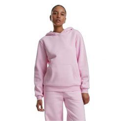 Bluza damska z kapturem Urban Classics. Czerwone bluzy damskie Urban Classics, bez wzorów, bez ramiączek, z kapturem. Za 214.00 zł.