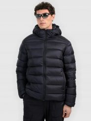 KURTKA MĘSKA ZIMOWA PUCHOWA NARCIARSKA 4F PUCH NATURALNY CZARNA. Czarne kurtki sportowe męskie 4F, na zimę, l, bez wzorów, z puchu, bez kaptura, narciarskie. Za 799.99 zł.