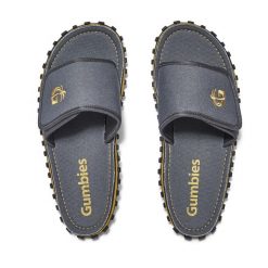 Klapki GUMBIES STRIDER SLIDE UNISEX. Szare klapki męskie Gumbies, bez wzorów, bez zapięcia. Za 99.99 zł.