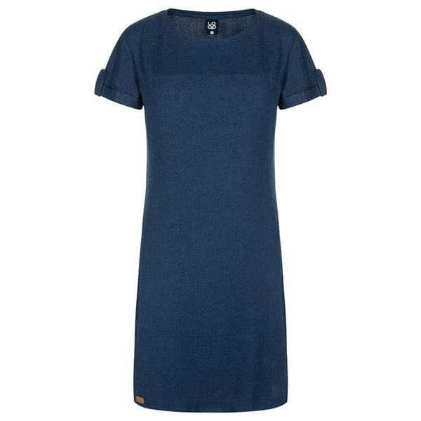 Sukienka damska LOAP Nebraska niebieska L. Niebieskie sukienki damskie ZSPORT, l, bez wzorów, sportowe, bez kołnierzyka, bez ramiączek, sportowe. Za 195.99 zł.