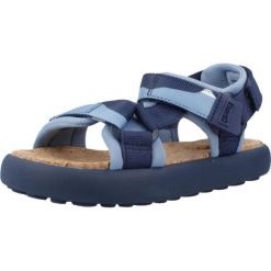 Sandały CAMPER K800579 Niebieski. Niebieskie sandały męskie Camper, na lato, bez wzorów, z tkaniny, bez zapięcia. Za 314.56 zł.
