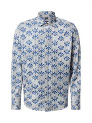 Nils Sundström Koszula Mężczyźni Modern Fit Bawełna biały|niebieski, M. Białe koszule męskie Nils Sundström, m, bez wzorów, z bawełny, bez kołnierzyka, bez ramiączek. Za 129.95 zł.